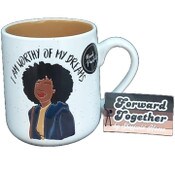 Wholesale - 22oz I AM WORTHY MUG, UPC: 840104946152